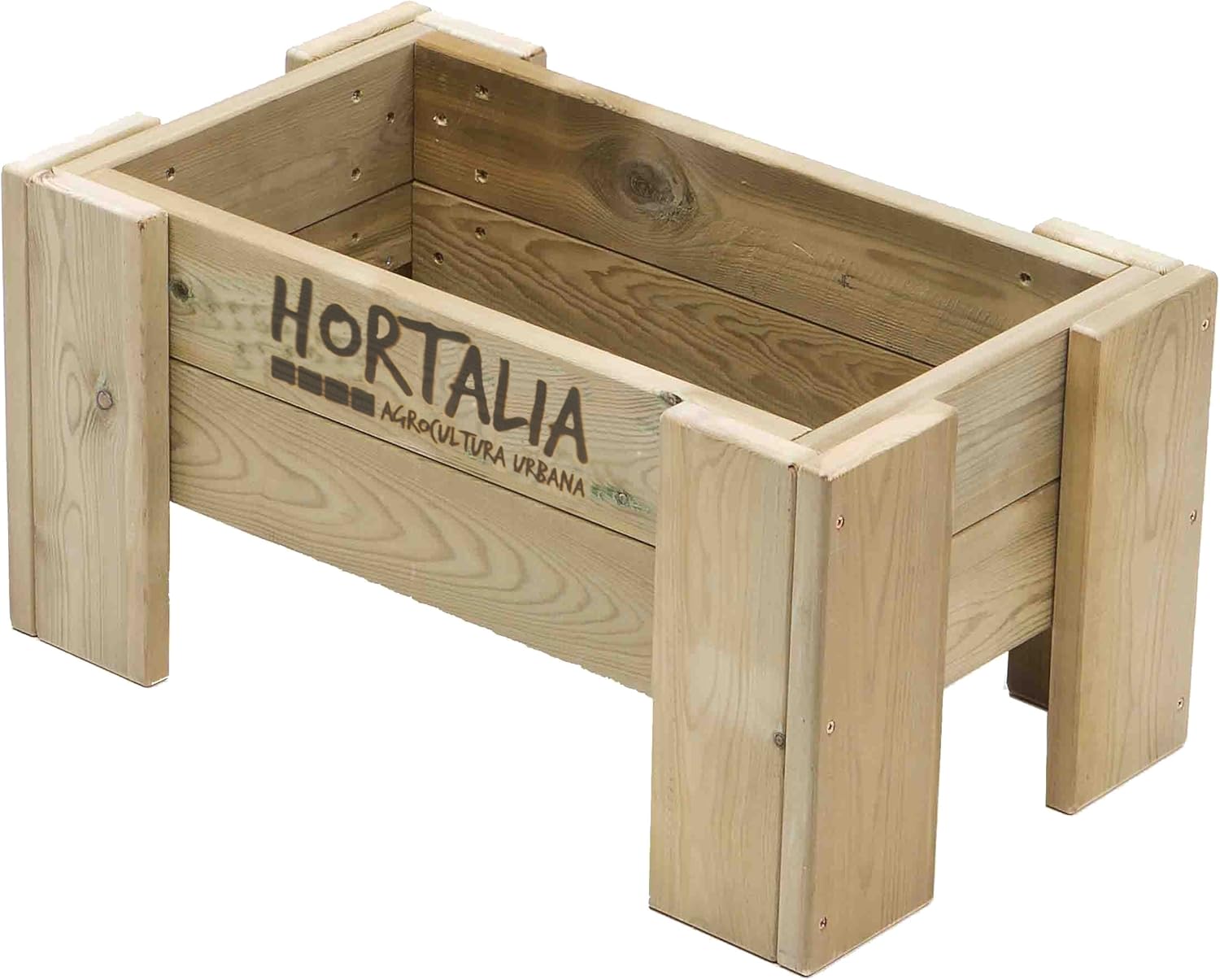 Hortalia Maceto Wood - Huerto Urbano Maceta de Cultivo, 60.50 x 30 ...