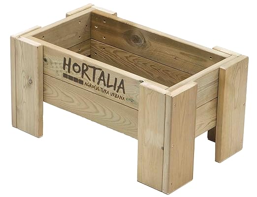 Hortalia Maceto Wood - Huerto Urbano Maceta de Cultivo, 60.50 x 30 ...
