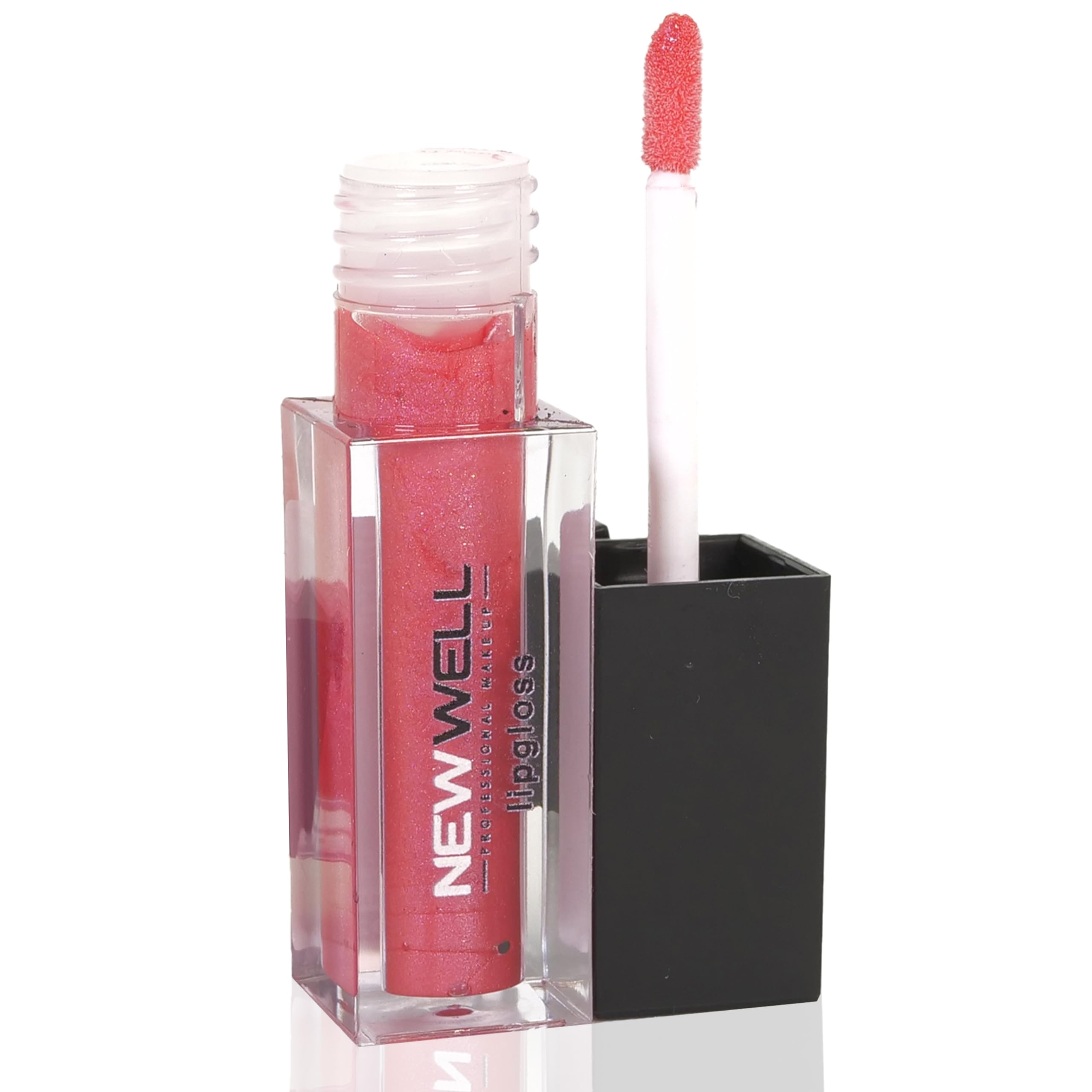 Newwell Shiny Lip Gloss - 24 Hours Hold - For Full-Like Lips - Moisturising - Vegan - Colour: Red - 02