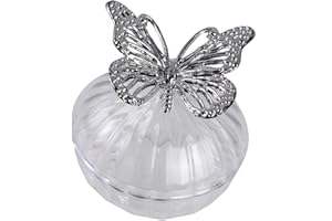 Food Safe Candy Dish with Reflective Crystal Butterfly Detail for Special Occasion Table Settings Wedding Favor Candy Holder