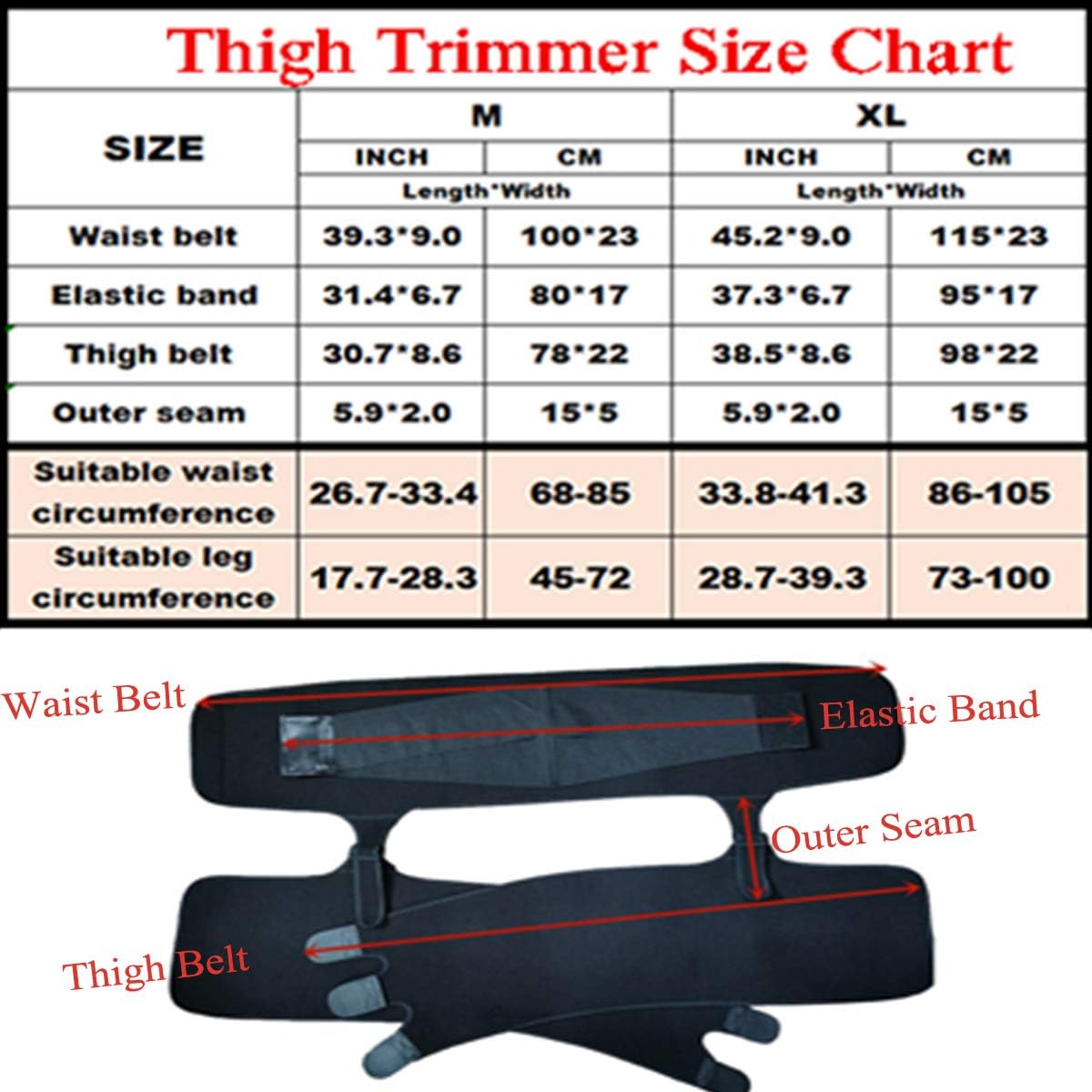 ODOBOU 3-in-1 Waist Trainer for Women, Butt Lifter and Hip Enhancer, Thigh Trimmers Eraser Shapeware Booty Belt: Sports & Outdoors