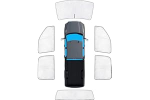 KMF 6pcs Thicken Full Window Sun Shades for Dodge Ram 2500 3500 Accessories 2010-2025, Custom Fit Privacy Car Window Covers Sunshade for Windshield Side Rear, UV Block for Camping Outdoor