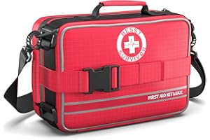 Besst Survivor Comprehensive First Aid Kits- Upgrade Trauma Kits with Labeled Compartments, Large Emergencies Medical Kits for Car, Home, Camping and Outdoor Emergencies -230 Piece Set