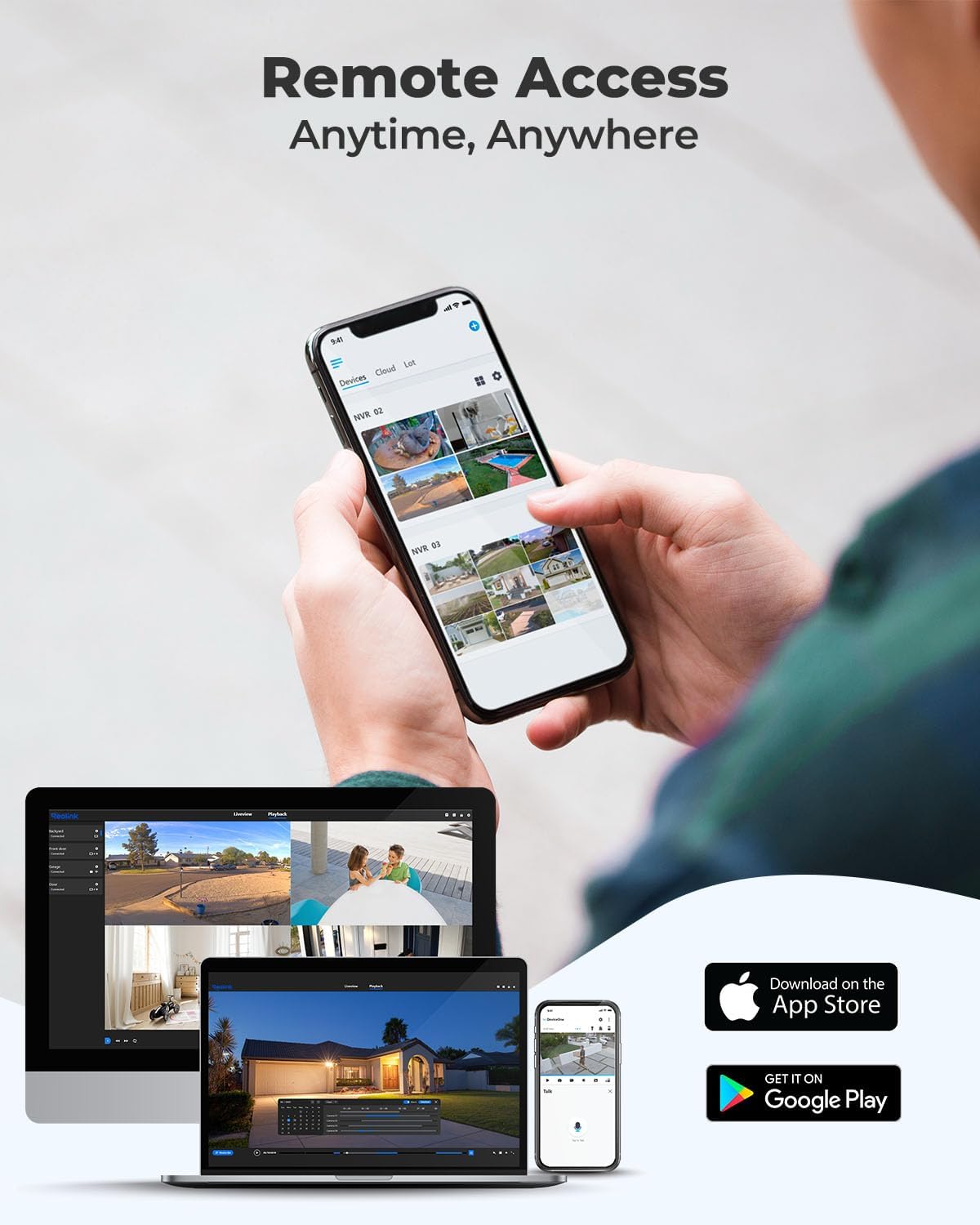 REOLINK 16CH Network Video Recorder for Home Security Camera System,Only Work with 16MP/12MP/4K/8MP/5MP/4MP The Same Brand PoE IP Cam,24/7 Recording to Pre-Installed 4TB Hard Drive,RLN16-410 - View 7