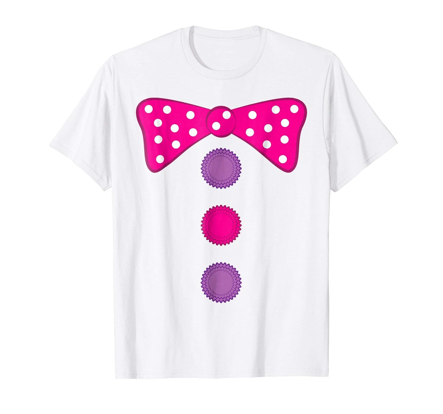 Girl Clown Bow Tie Halloween Costume Funny T-shirt-ANZ