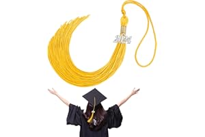 MDOZQ Gold Graduation Tassel, 2024 Tassel Charm for Graduation Cap, Gold 2024 Tassel, 2024 Graduation Hat Decoration Tassel with 2024 Year Silver Charm for Science (Social, Natural and Formal)