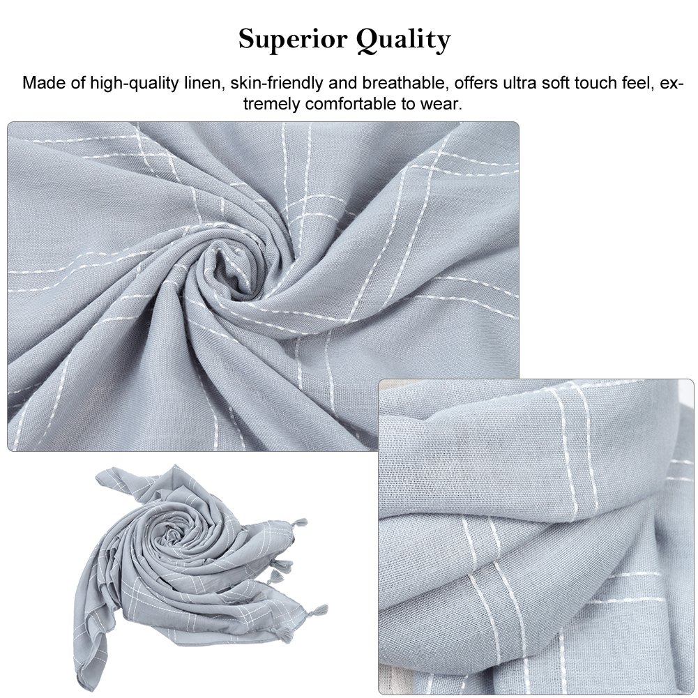 FITIBEST Bufanda de Invierno Elegante para Mujer larga suave Tartan Bufanda