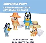 Bluey Family Figures Trip Pack of 4 Articulated Toys Bandit Chilli Bingo view 4