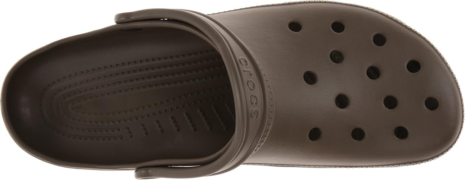  | Crocs unisex adult Classic | Water Shoes Comfortable Slip on Shoes Clog, Chocolate, 10 Women 8 Men US | Mules & Clogs