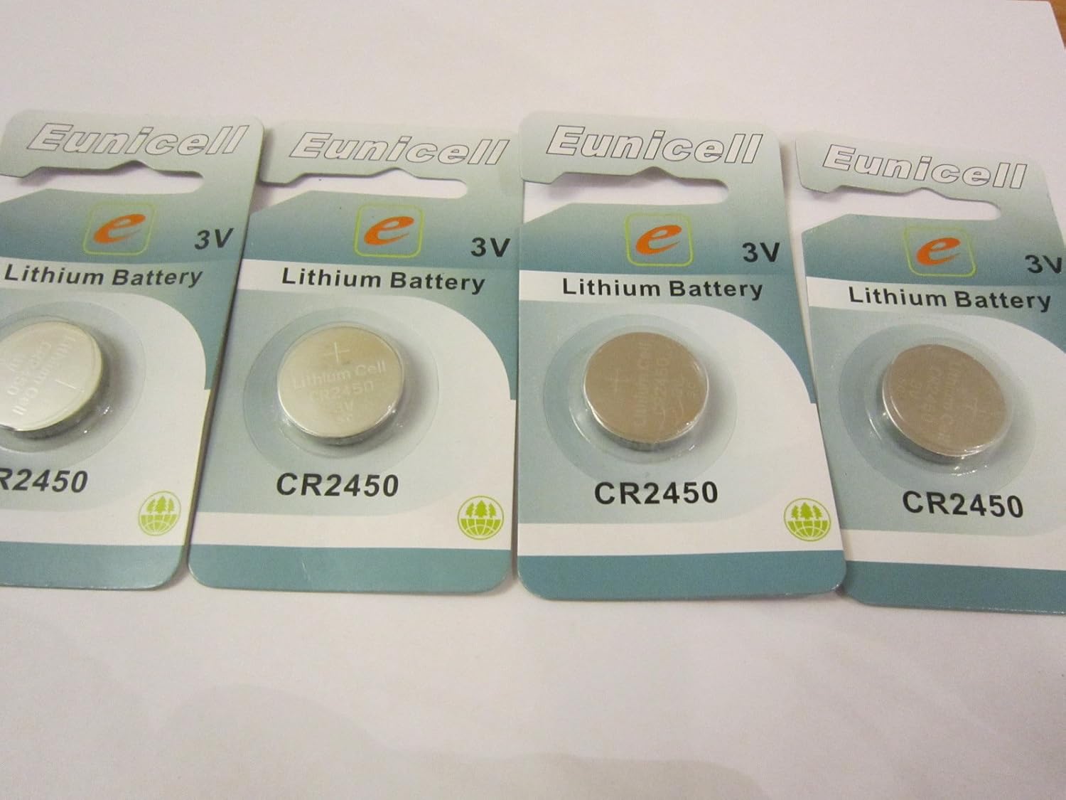 4 Pcs CR2450 / DL2450 / ECR2450 / LM2450 / KCR2450 3V Eunicell Lithium