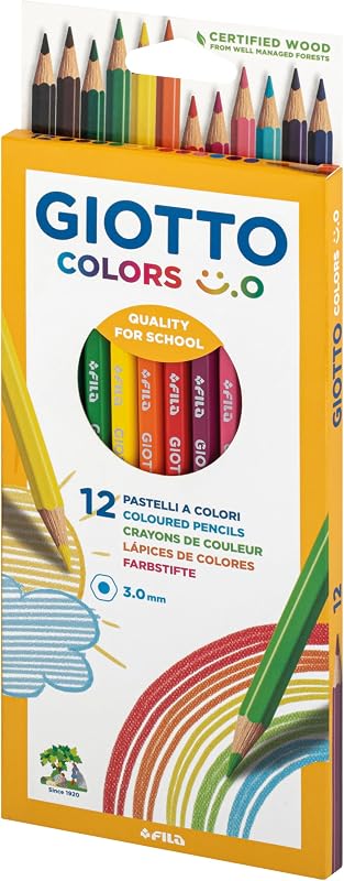 Colors Smiley Lápices de Colores, Colores Surtidos, 12 unidades