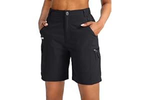 Viodia Women's 7" Hiking Cargo Shorts with Pockets Quick Dry Lightweight Shorts for Women Golf Casual Summer Shorts