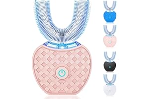 Sonic Brush Electric Toothbrush, 360° Ultrasonic U Shaped Electric Toothbrush Deep Tooth Cleaner, Teeth whitening Brush with 