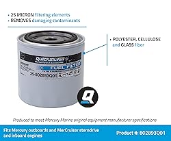 Quicksilver 802893Q01 Water Separating Fuel Filter