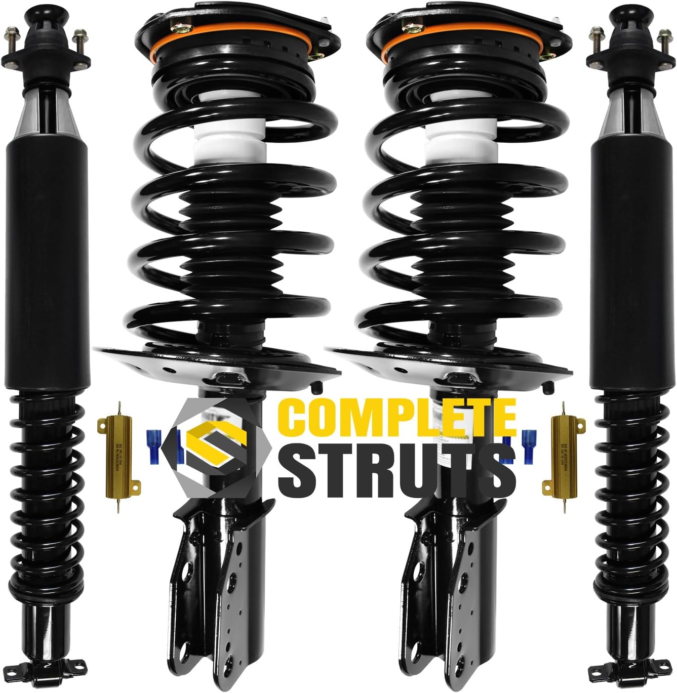 Amazon Com Front Quick Complete Strut Assemblies Rear Air To Coil Spring Conversion Kit Compatible With 2000 2005 Buick Lesabre Set Of 4 Automotive