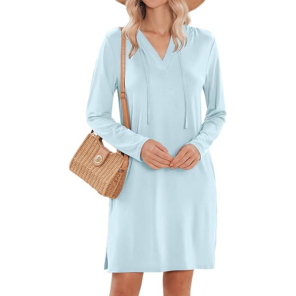 blue island cover up dress O'Neill Women's Belizin Long Sleeve Cover-Up Dress in Blue, Size Large