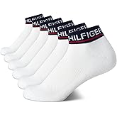 Tommy Hilfiger Womens Quarter Socks - 6 Pack Cotton Blend Cushioned Athletic Ankle Socks for Women for Sports and Running