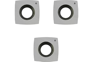 DL TOOLS DLtools 2"Radius Carbide Insert Cutters(15X15X2.5-R50)4-Edge for Full and Pro Size Rougher Lathe Woodworking/Wood Turning Replacement (3pcs)