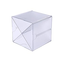 Deflecto Stackable Clear Cube Organizer with