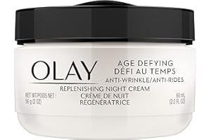 Olay Age Defying Night Face Cream, Anti-Wrinkle, 2-in-1 Replenishing Face Cream, 60 mL