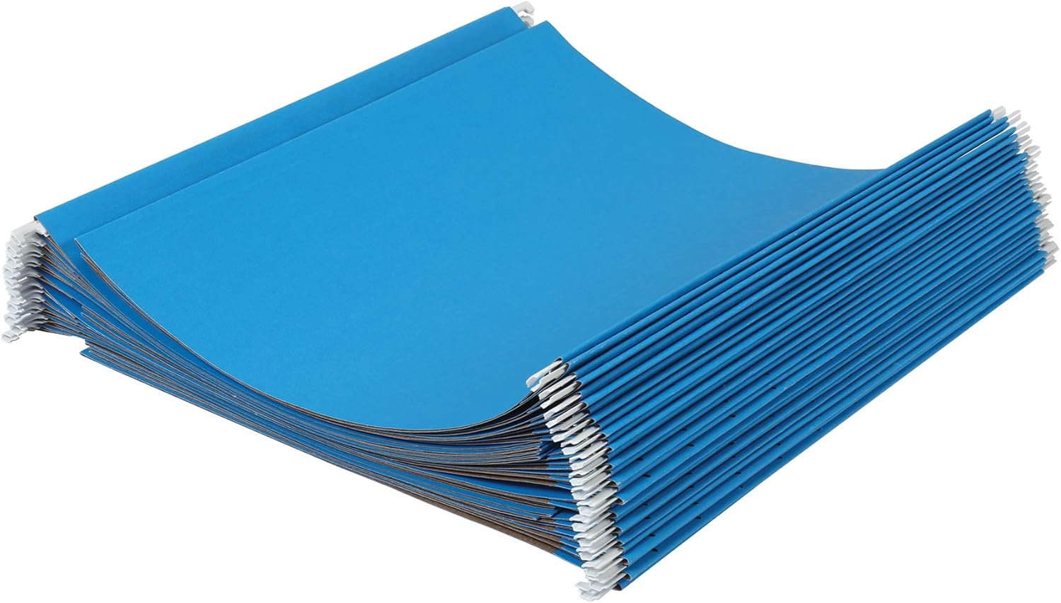 Basics Hanging Folders, Letter Size, Blue, 25 per Box : Office Products