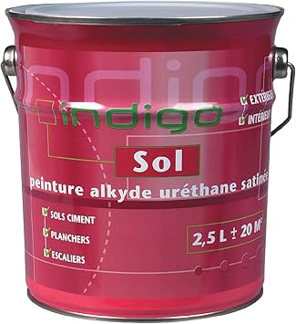 Indigo Floor Paint Interior Exterior Satin Light Grey Amazon Co