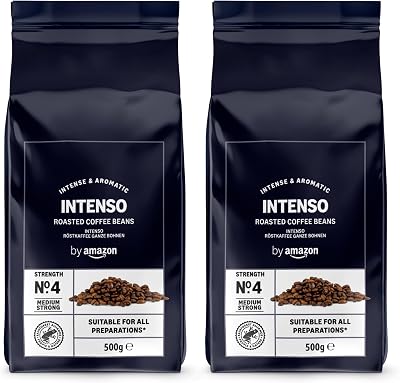by Amazon Caffè Intenso Coffee Beans Light Roast 1 kg Rainforest Alliance