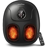 Heycool Foot Massager with Heat and Remote, Size 14, Birthday Gift | 3 Levels Compression and Kneading Massage, Plantar Fasciitis Neuropathy Relief, 3 levels NTC Heat