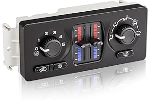 XIMAKA 599-210XD Climate Control Module Fit for 2003-2007 Chevy Silverado GMC Sierra 1500 2500 3500 Tahoe Yukon XL Suburban Avalanche Trailblazer Envoy Escalade, AC Control Panel with Rear Window Defogger
