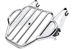 MoKitDora Detachable Two-Up Luggage Rack Mounting Rack Compatible with Harley Touring Road King Road Glide Street Glide Elect