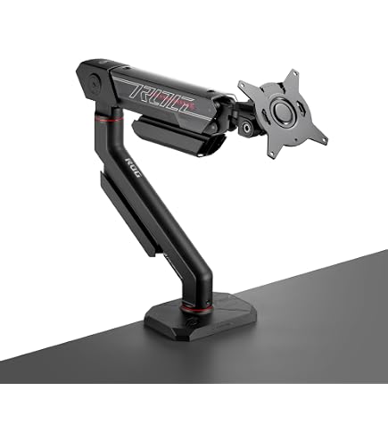 ASUS モニター スタンド・アーム付き Amazon.com: ASUS ROG Ergo Monitor Arm (AAS01) - Monitor Mount with