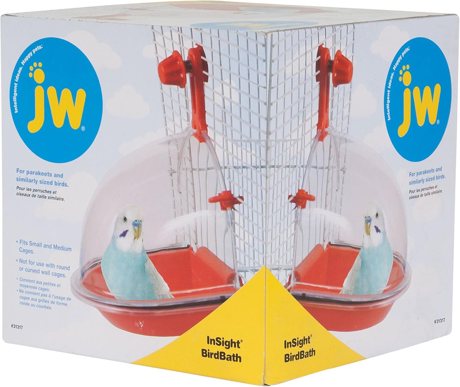 JW Pet Company Insight Bird Bath Bird Accessory : Finch Supplies : Pet Supplies