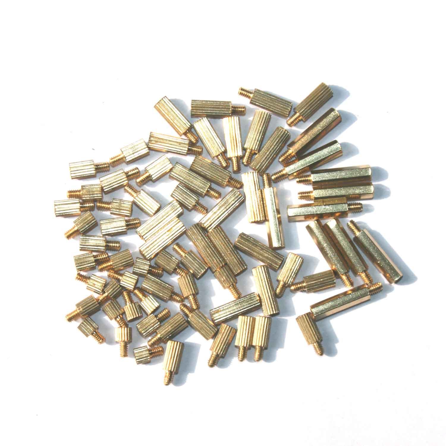 Diy Pcb Standoffs Adraxx 70 Piece Cylindrical Brass M2 PCB Board Standoff Support Spacer