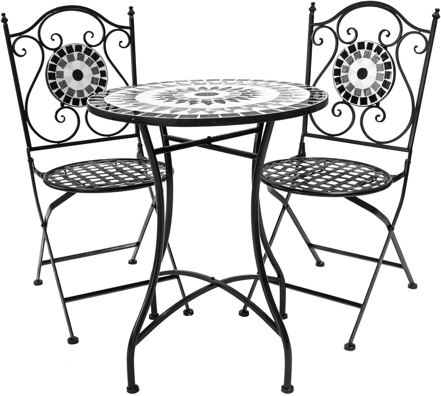Super Saturday AIRWAVE Sevilla Mosaic Bistro Set 2 Seat Table And