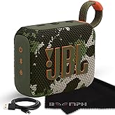 JBL Go 4 Portable Bluetooth Wireless Speaker, IP67 Waterproof and Dustproof Built-in Battery - Squad - Boomph's Comprehensive Ultimate Performance Cloth Solution for Your On-The-Go Sound Experience