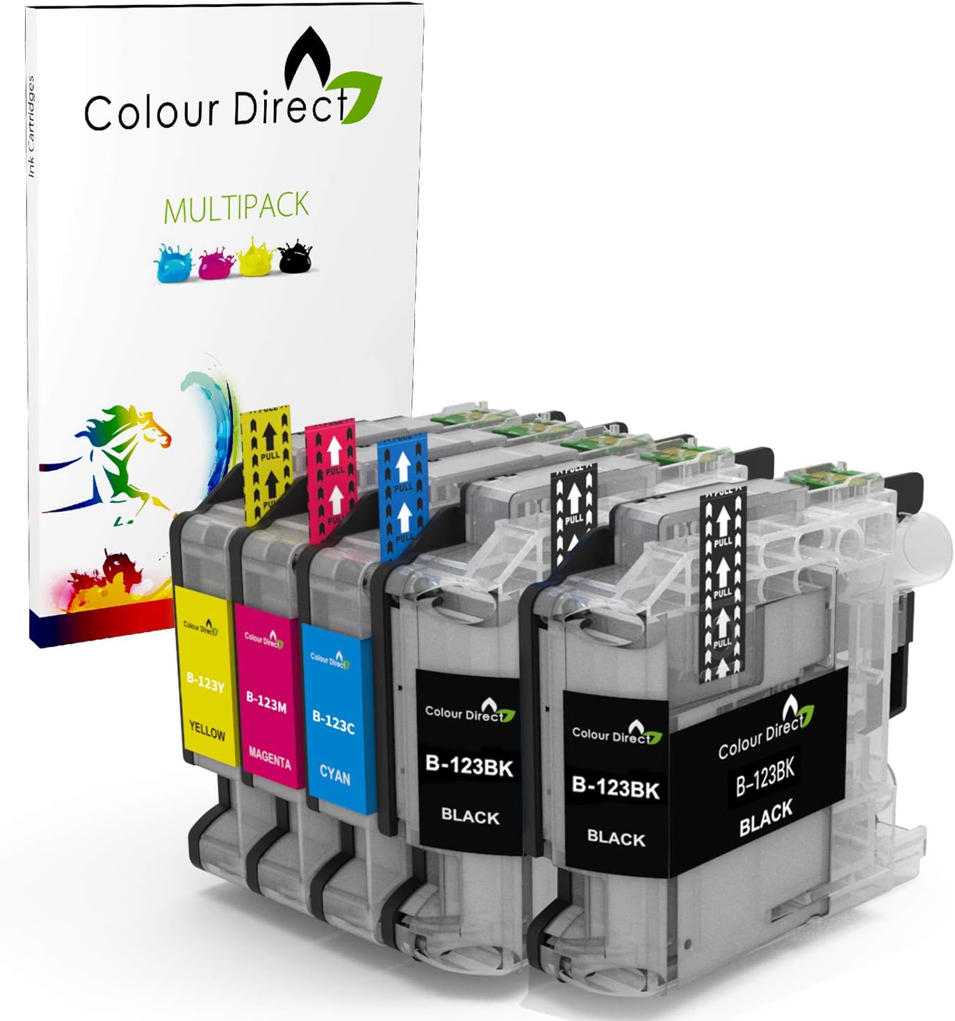 Lot De 9 Cartouches D'Encre Compatibles Brother - Cyan, Magenta, Jaune