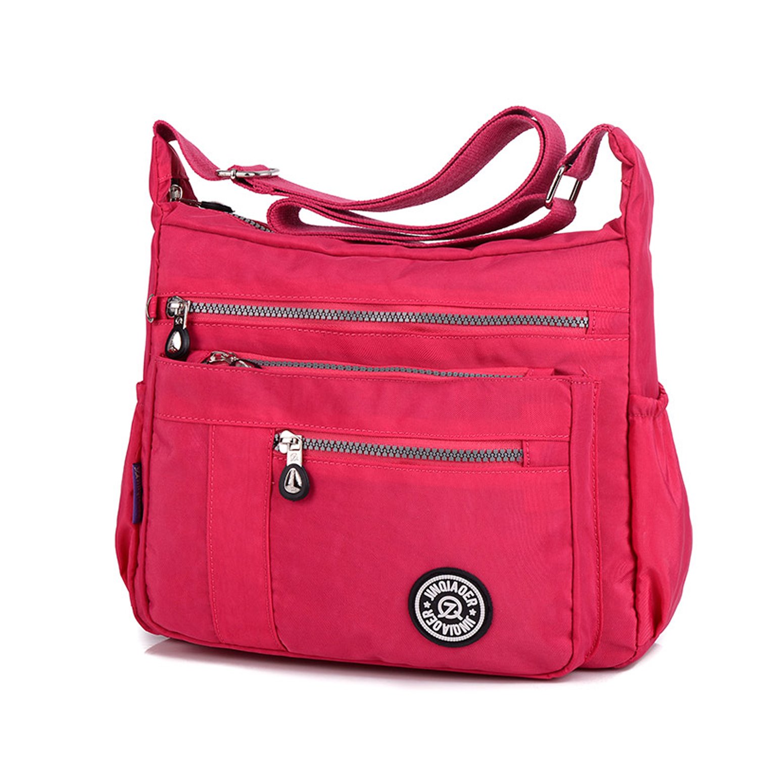MeCooler Women's Waterproof Shoulder Bag Leisure Bag Lightweight Shoulder Bag for School Travel, Red 2 L