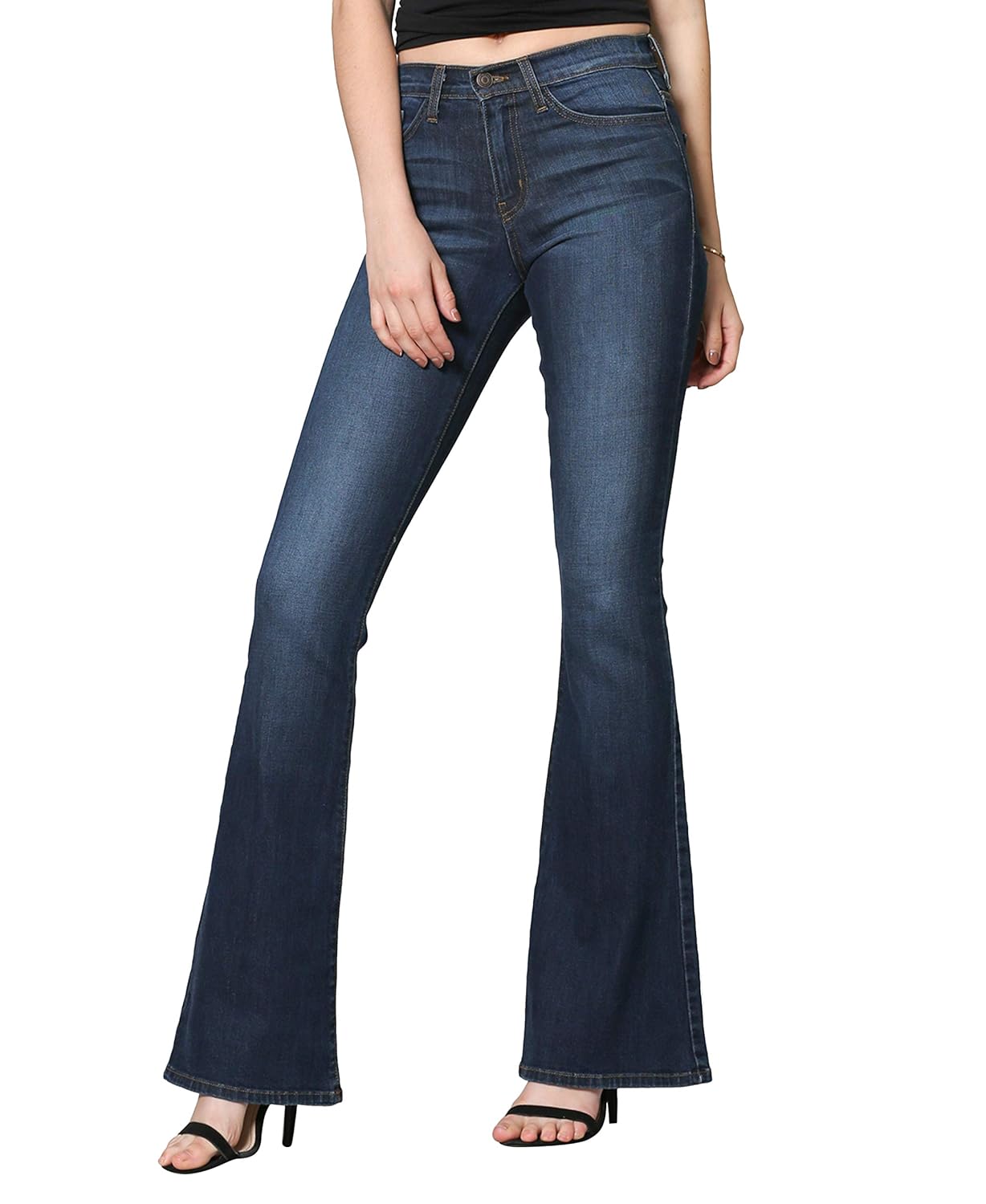 flying monkey black flare jeans