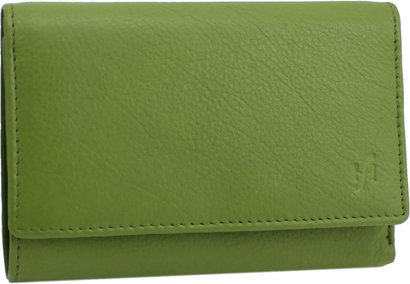 STARHIDE Women's RFID Blocking Purse, Genuine Leather Trifold Clutch Wallet, Multi Credit Card Holder with Zipped Pocket