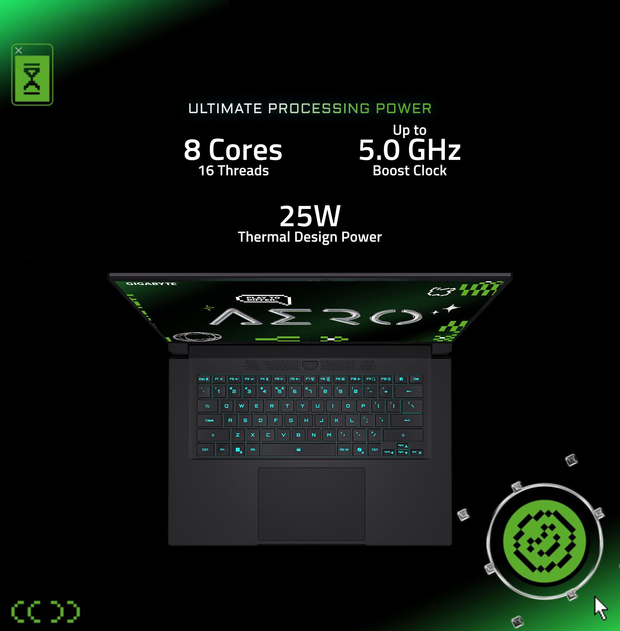 GIGABYTE AERO X16; Copilot+ PC - 165Hz 2560x1600 WQXGA - NVIDIA GeForce RTX 5060 - AMD Ryzen AI 7 350-1TB SSD with 16GB DDR5 RAM - Windows 11 Home - Space Gray
