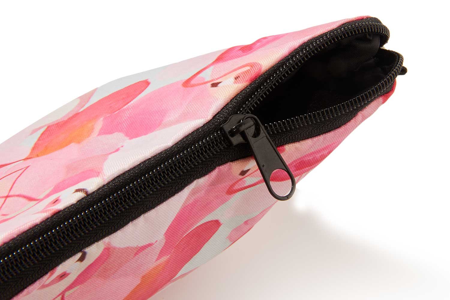 TUONROAD Cute Drawstring Dance Bag Small Cinch Sack Hot Pattern Pink Flamingo Orange White Heart Shape Cosmetic and Toiletry Bags Gift for Girls Ladies Shopping Hiking Jogging