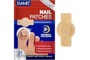Fungal Nail Patches 21 PCS -Toenail Treatment Extra Strength – Nail Repair for Restores Damaged Nails and Appearance of Discolored