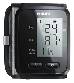Philips DL8765/01 - Tensiómetro (Antebrazo, Automático, Negro, 2 usuario(
