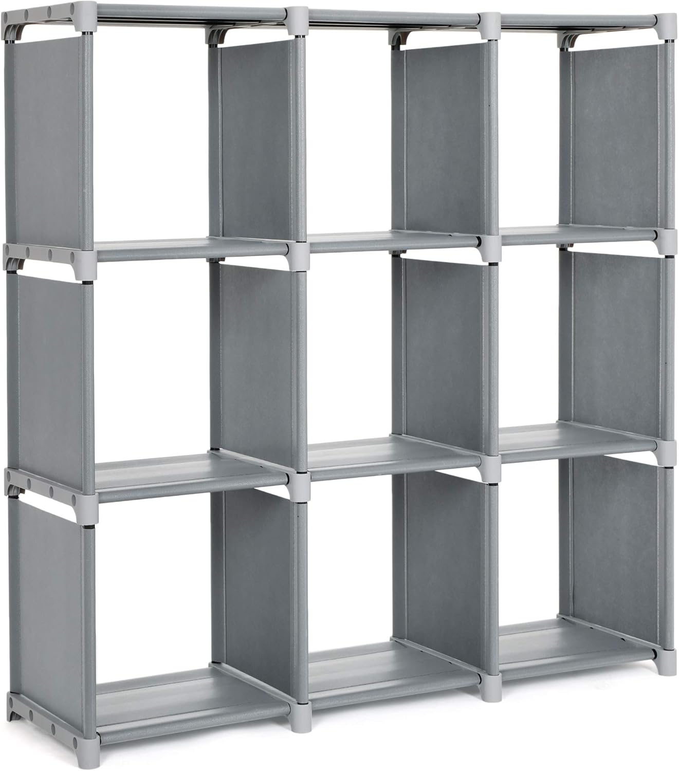 SONGMICS DIY-Aufbewahrungsregal mit 9 Fächern offenes Bücherregal für