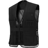 VisionTac Unisex Tactical Shooting Range Vest Breathable with Movable Shoulder Pad for Skeet Trap Clay Shooting
