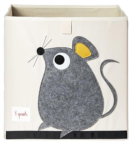 3 Sprouts UBXMOU Aufbewahrungsbox Maus, mehrfarbig