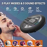 Hernido Portable CD Player for Car with FM Transmitter USB Rechargeable view 5
