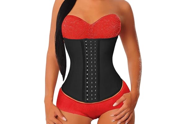 YIANNA Waist Trainer for Women Latex Underbust Waist Cincher Corset Sport Girdle Hourglass Body Shaper