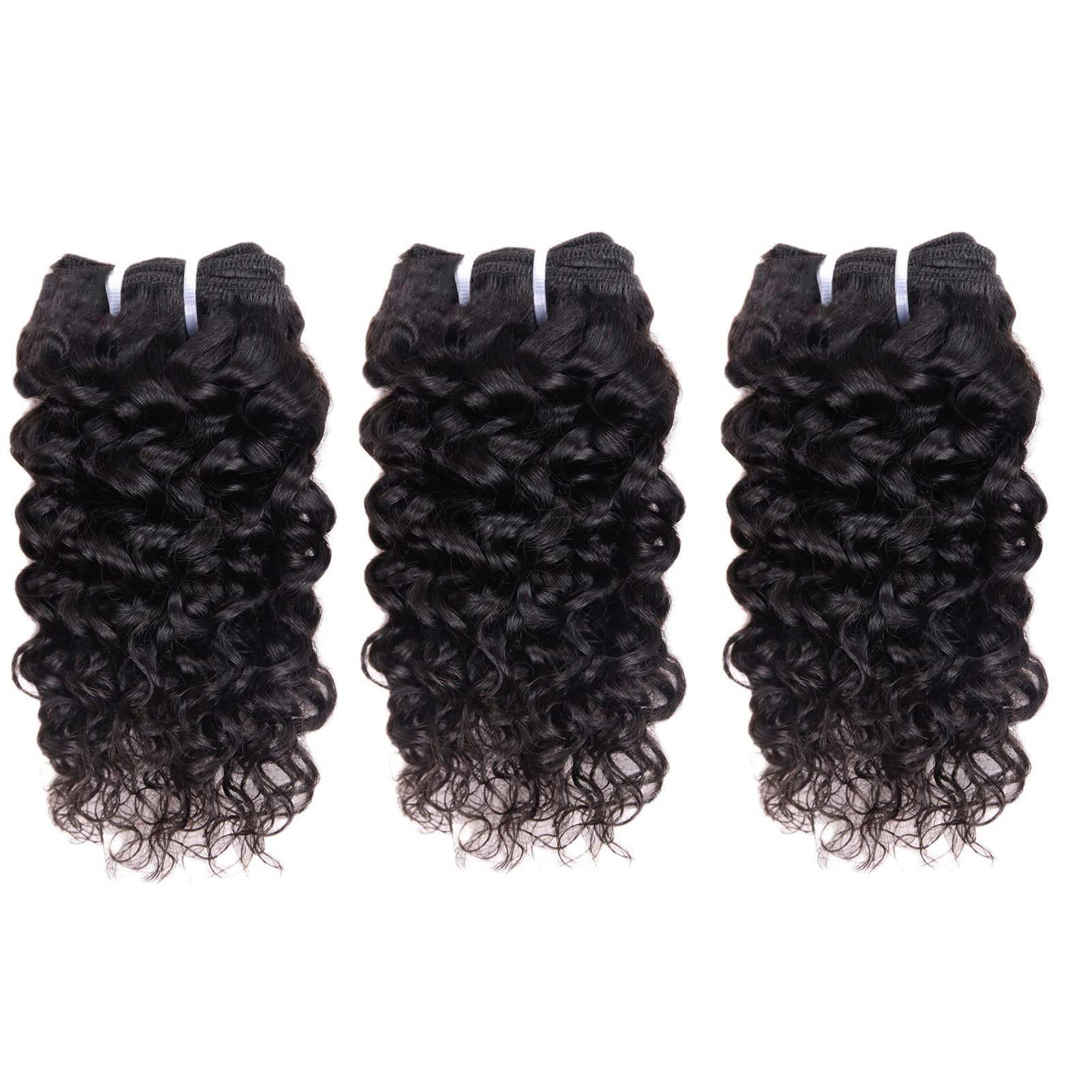Aiokrtse Brazilian Kinky Curly Hair Bundles Brazilian Virgin Hair 100% Human Hair Weave Bundles Natural Black Color 3 bundles 8 inches(3 bundles 8 inches=about 150 grams or 5.29 ounces)