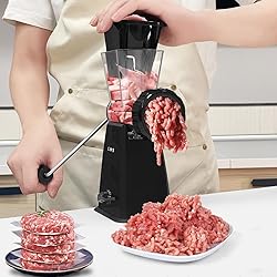 LHS Manual Meat Grinder with Stainless Steel Blades